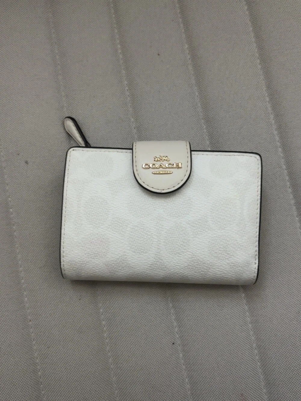 Coach Compact Wallet with Gold